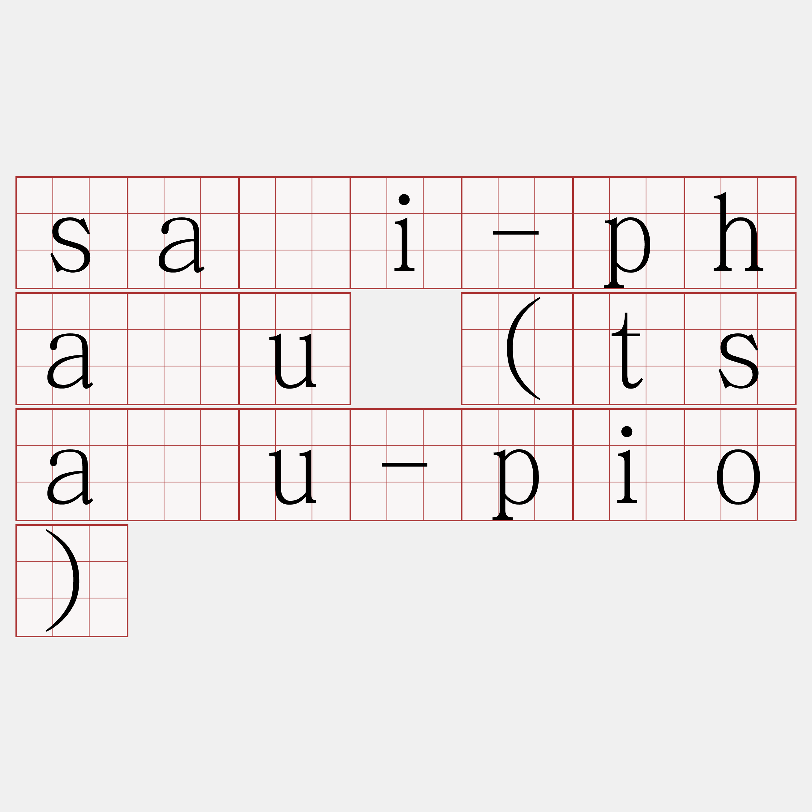 sài-pháu (tsáu-pio)